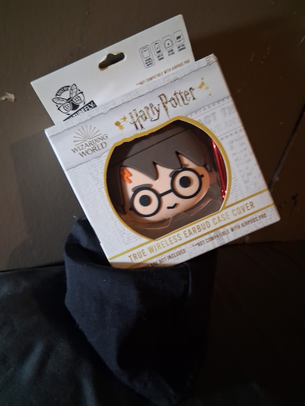 Harry Potter Themed True Wireless Earbud Case Cover - Brown/Black
